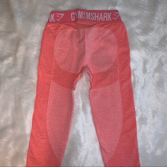 NWT {GYMSHARK} Flex Seamless Leggings, Peach Coral - Picture 13 of 15